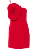 Blumarine floral-appliqué mini dress - Red