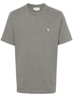 Maison Kitsuné Bold Fox Head Cotton T-shirt | Grey | FARFETCH