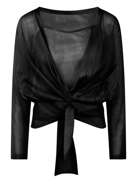 Alberta Ferretti بلوزة شبه شفاف