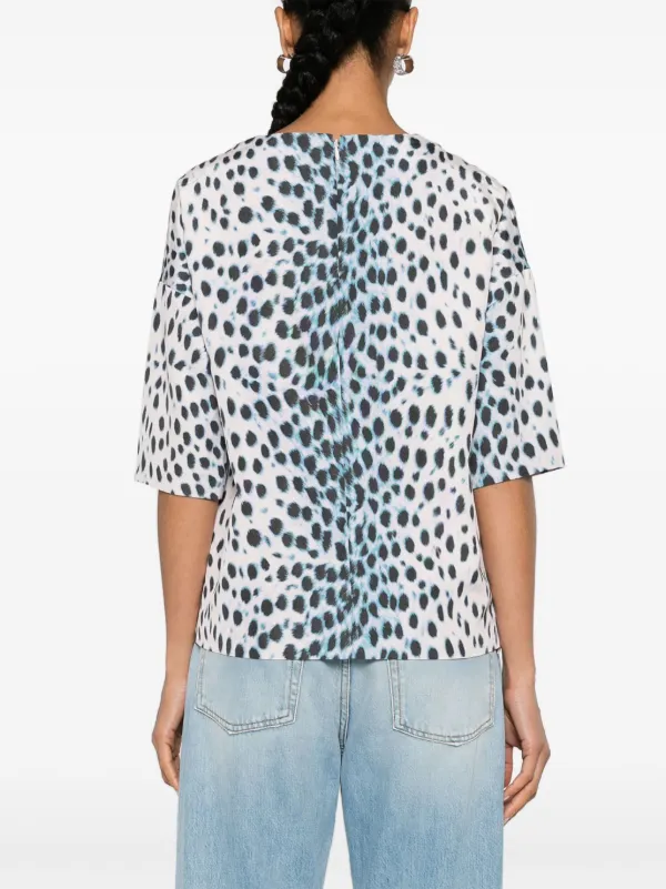 Christian Dior Pre-Owned Blusa Con Animal Print 2010 Rosado