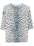 Christian Dior Pre-Owned 2010s animal-print blouse - Pink