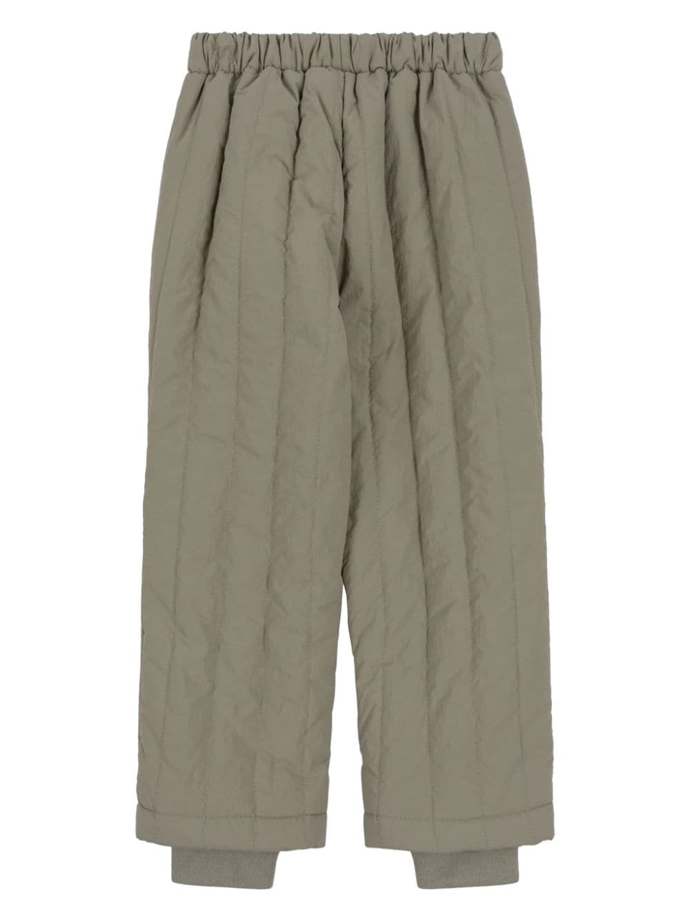 Shop Konges Sløjd Quilted Track Pants In Green