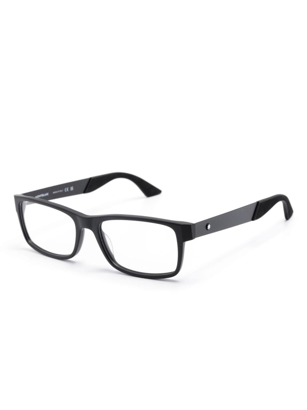 Shop Montblanc Rectangle-frame Glasses In Black