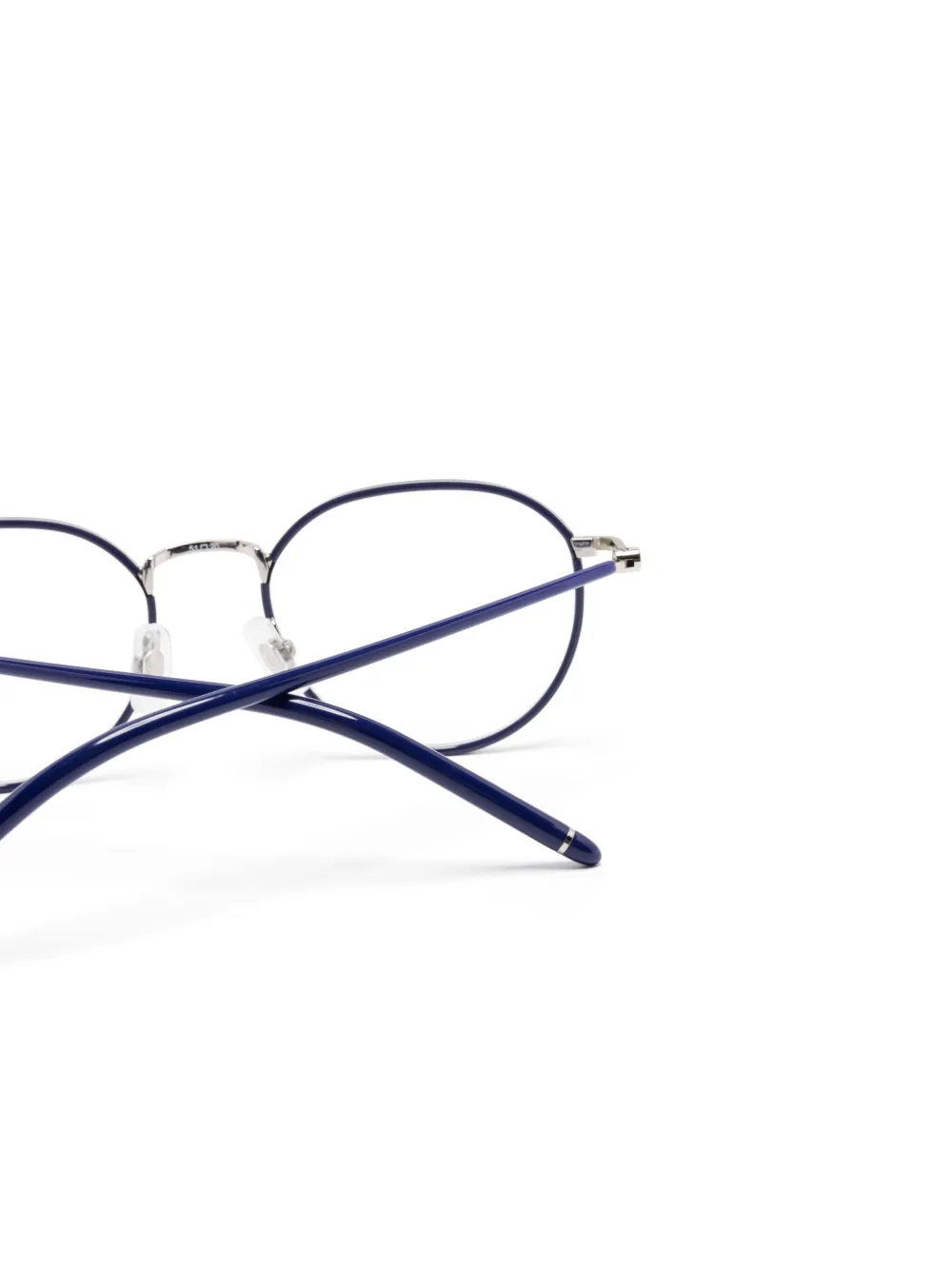 Montblanc Bril met rond montuur Paars