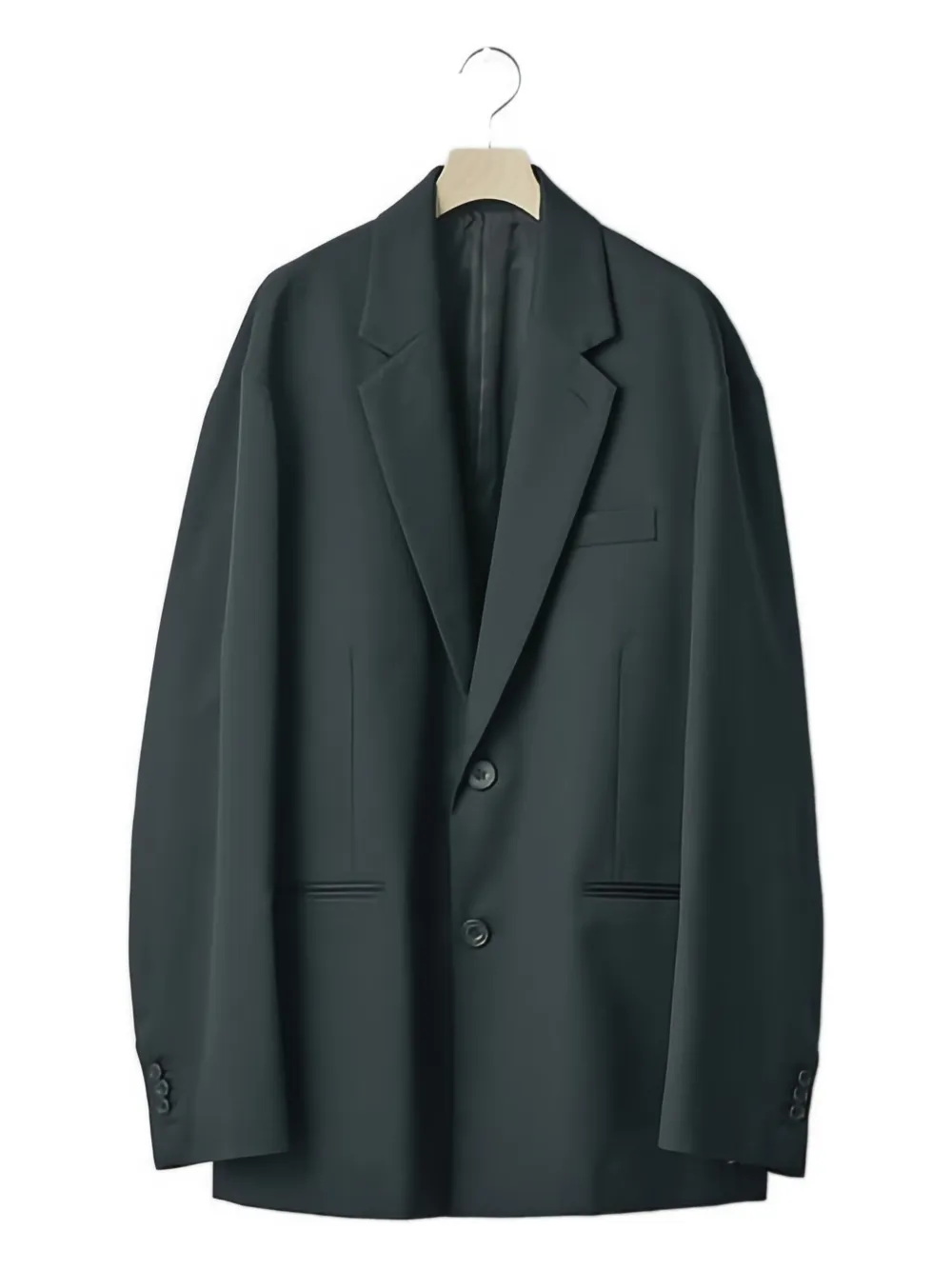 Stein Buttoned Single-breasted Blazer In Black