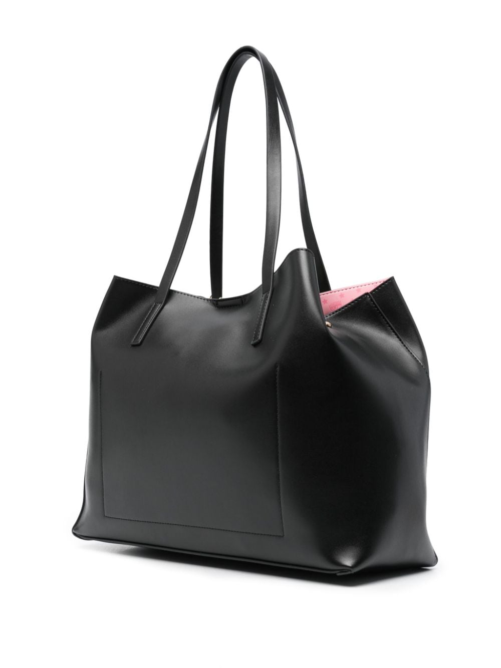 Shop Chiara Ferragni Eyelike-motif Tote Bag In Black