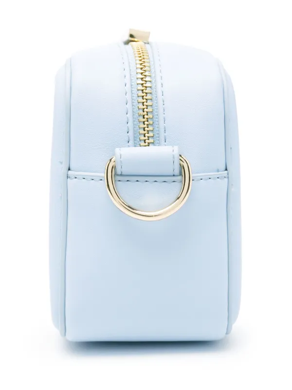 Women's hot Bag Leather Bag with Zipper with Shoulder Strap – Sky Blue