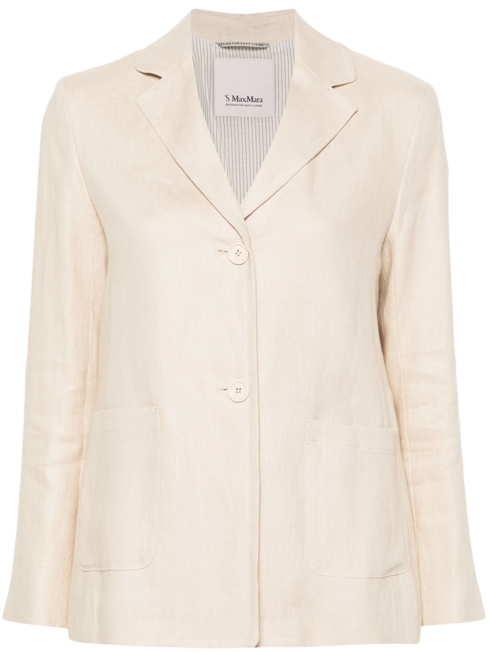 'S Max Mara Linnen blazer Beige