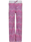 Missoni Kids zigzag cotton straight-leg trousers - Pink