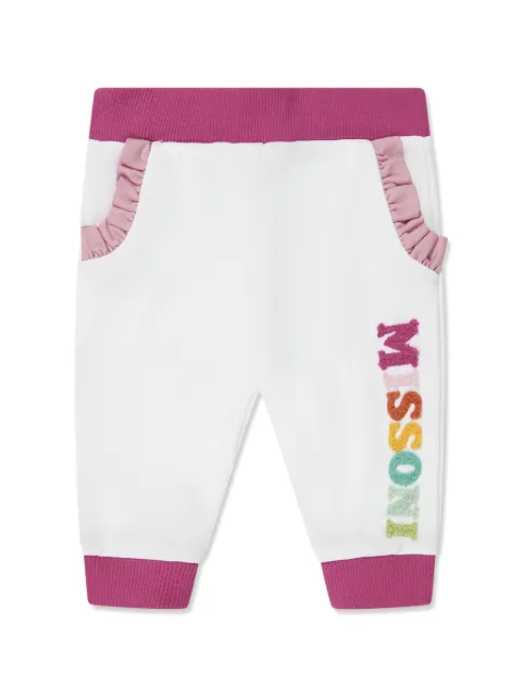 Missoni Kids logo-embroidered trousers