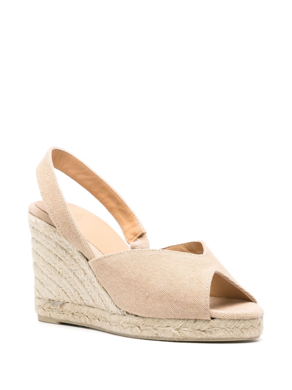 Castañer Brisa 95mm organic cotton espadrilles - Beige