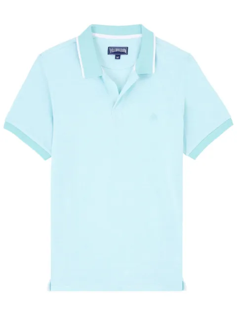 Vilebrequin logo-embroidered organic cotton polo shirt
