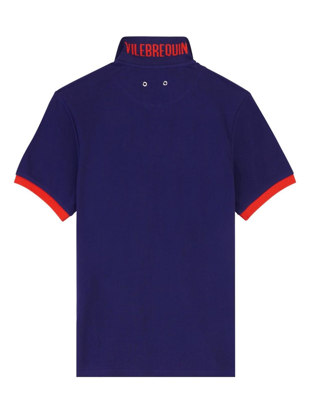 Shop Vilebrequin Logo-embroidered Organic Cotton Polo Shirt In Blue