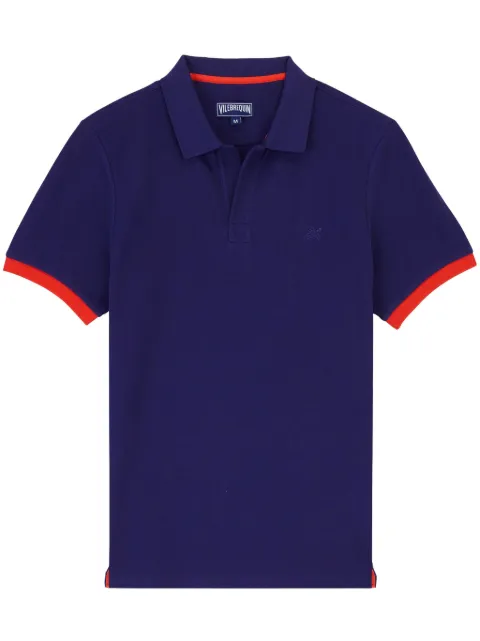 Vilebrequin playera tipo polo con logo bordado