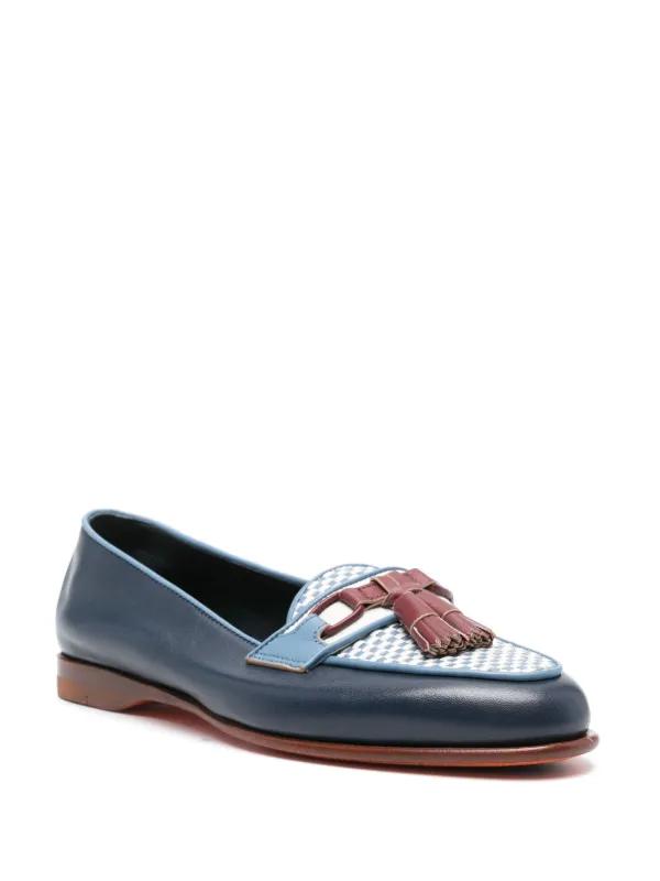 【★完売必至★】Santoni ☆ レザー ANDREA タッセルローファー ☆完売必至☆】Santoni ☆ レザー ANDREA タッセルローファー