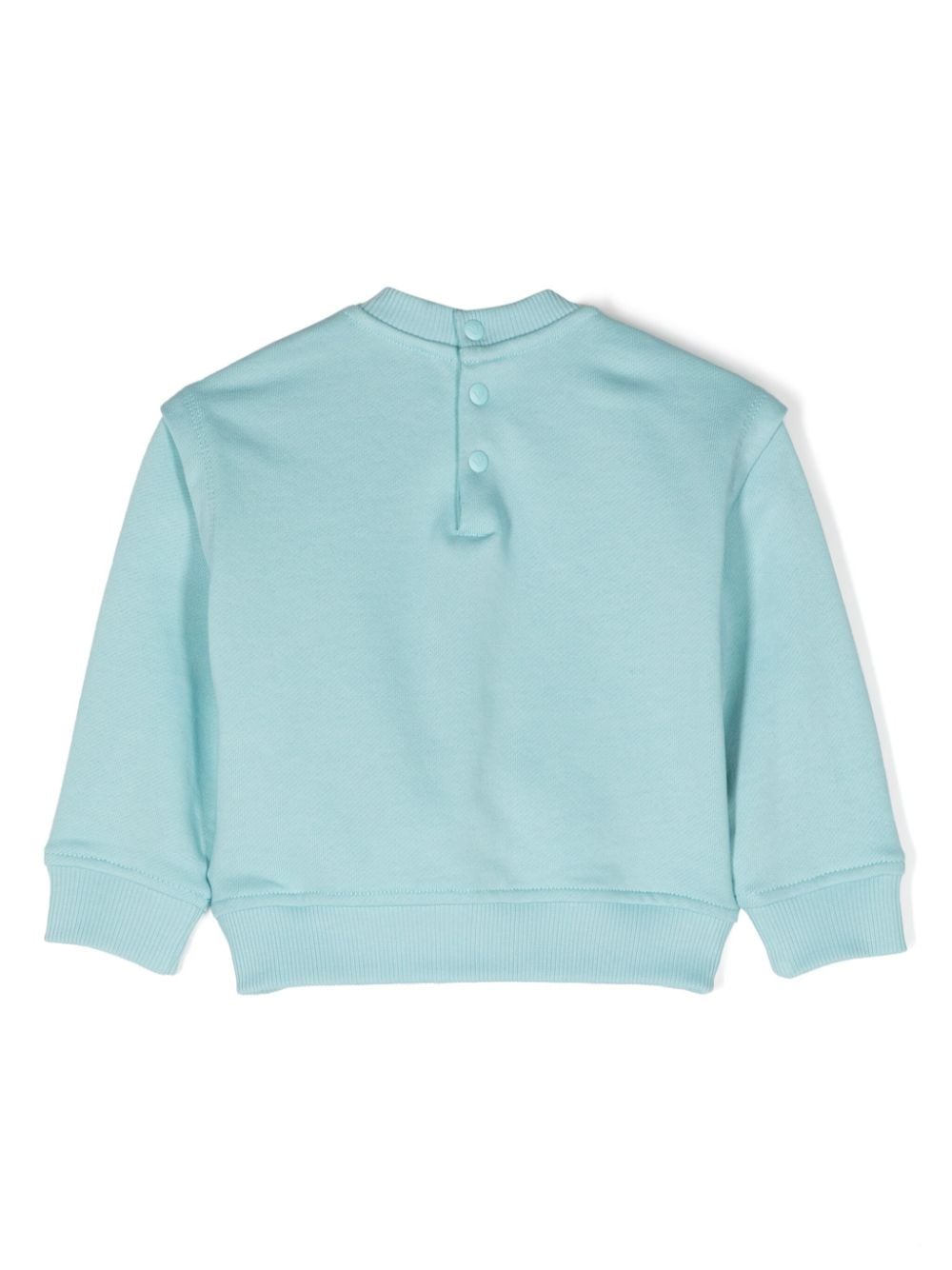 Shop Emporio Armani X The Smurfs Embroidered Sweatshirt In Blue