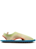 Sunnei elastic knit flat shoes - Green