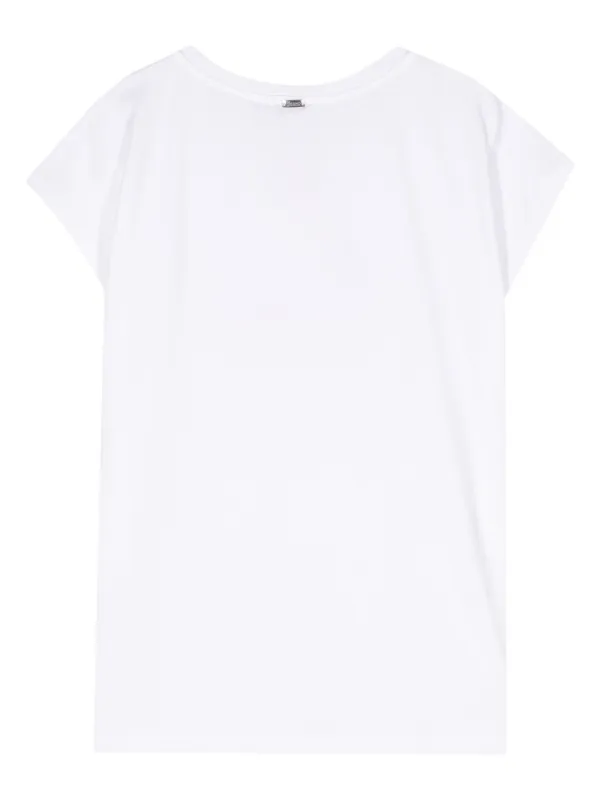 ■HERNO■スタッズロゴ Tシャツ Herno スタッズロゴ Tシャツ | ホワイト | FARFETCH JP