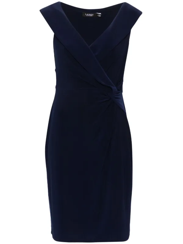 HOT Wrap Dress Lauren Ralph Lauren Navy Dress Lauren Ralph