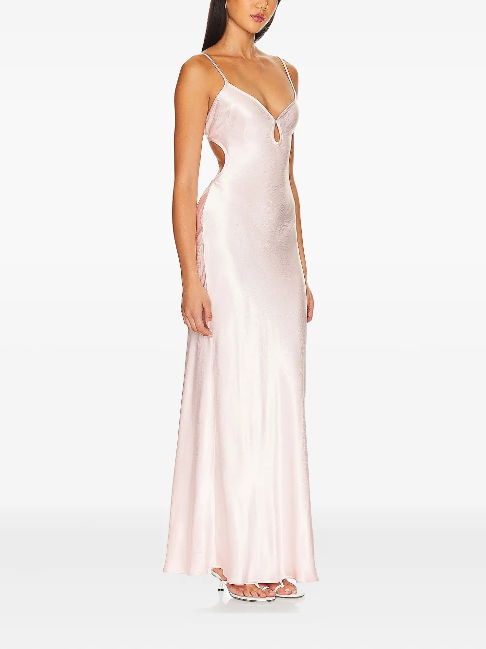 BEC + BRIDGE open-back slip maxi party dress - Roze