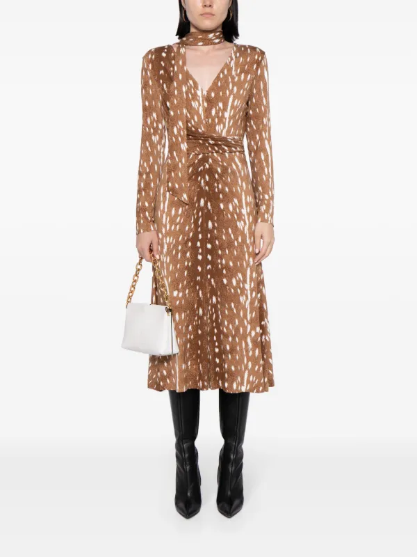 Diane von furstenberg animal print dress hotsell