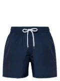 Frescobol Carioca Copacabana-print drawstring swim shorts - Blue