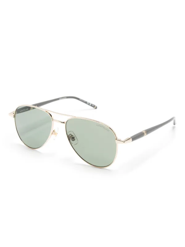 Mont Blanc Aviator Sunglasses Montblanc MB0417SA Aviator Sunglasses | Fashion Eyewear US main image 3