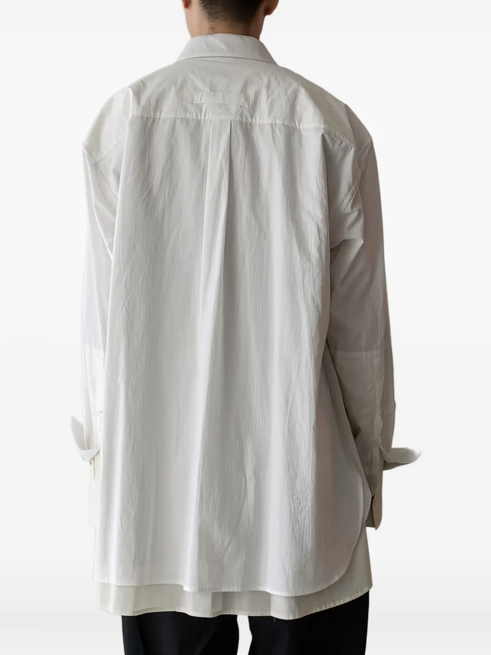 Stein Chest-pocket Buttoned Shirt In White