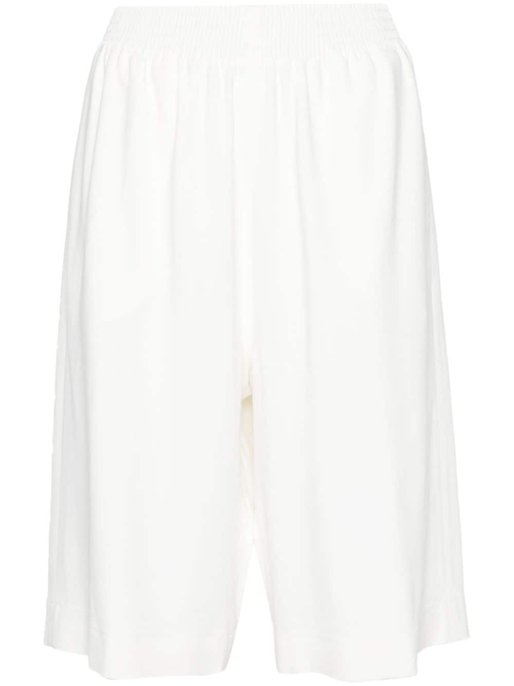 Fabiana Filippi Elasticated-waistband Bermuda Shorts In 白色