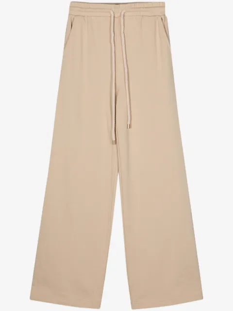 TWINSET logo-embroidered wide-leg track pants