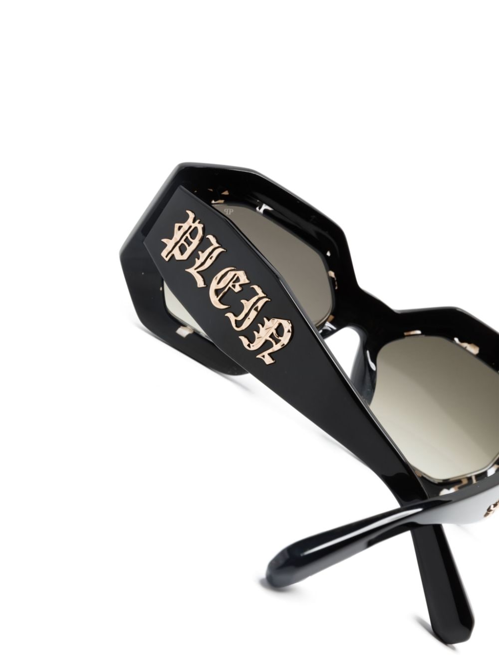 Shop Philipp Plein Geometric-frame Sunglasses In Black