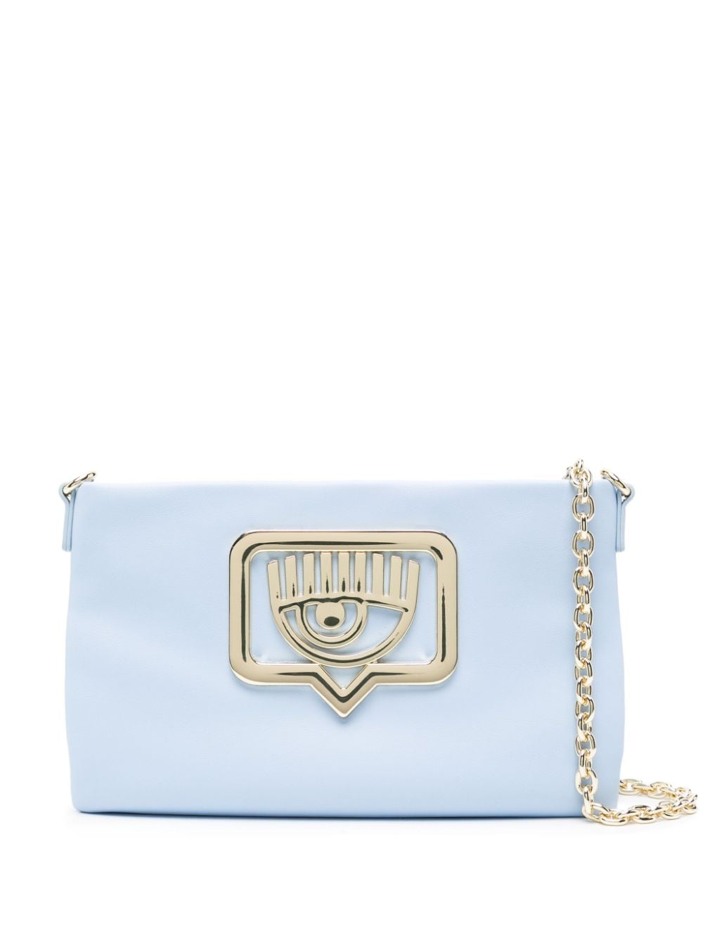 Chiara Ferragni Eyelike-plaque crossbody bag - Blu
