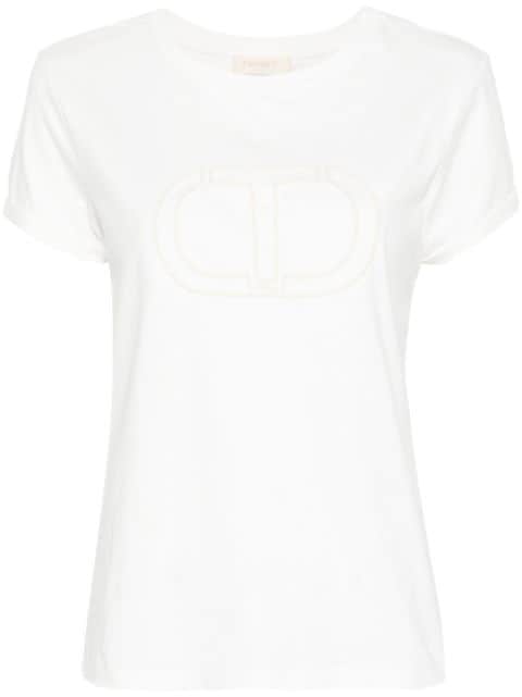 TWINSET t-shirt en coton à logo brodé