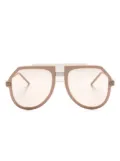 Dolce & Gabbana Eyewear shield-frame sunglasses - Neutrals