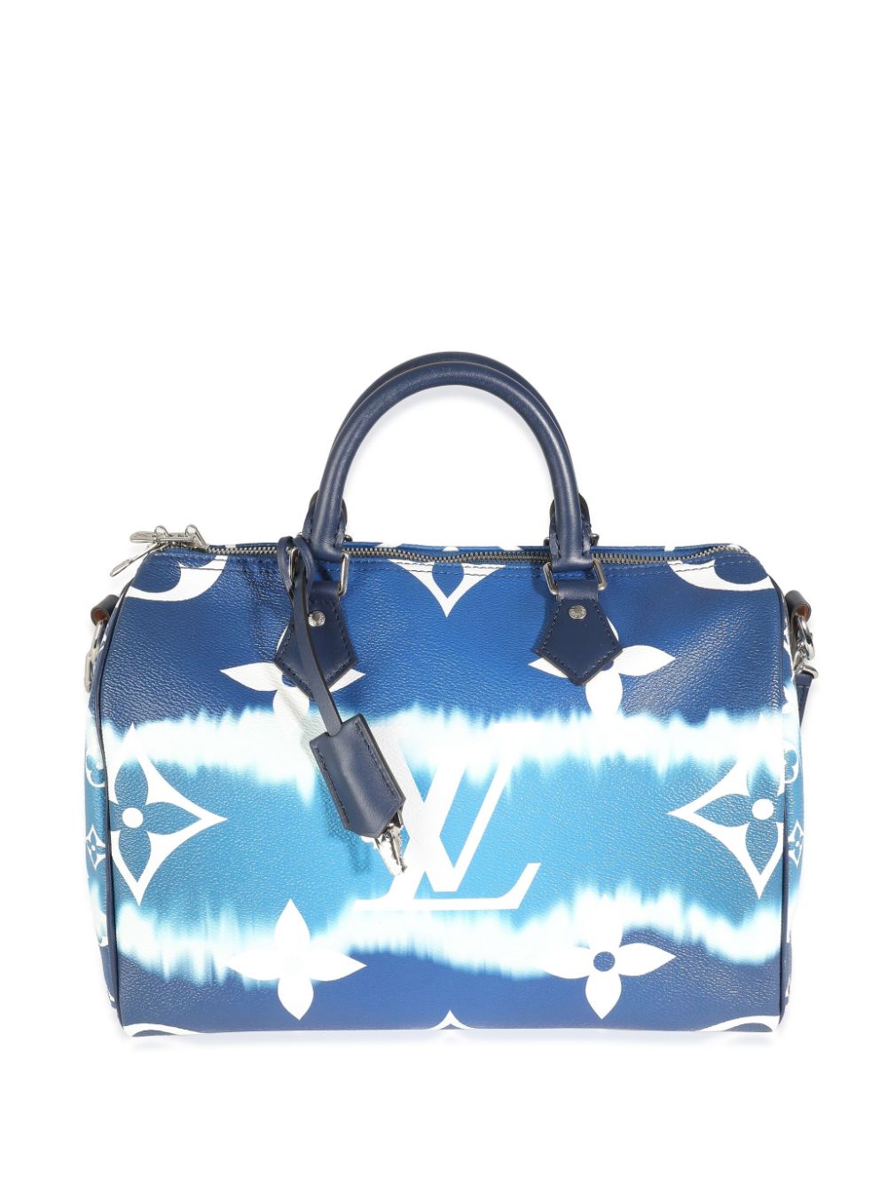 Pre-owned Louis Vuitton 2020 Speedy 30 Bandoulière Two-way Handbag In Blue