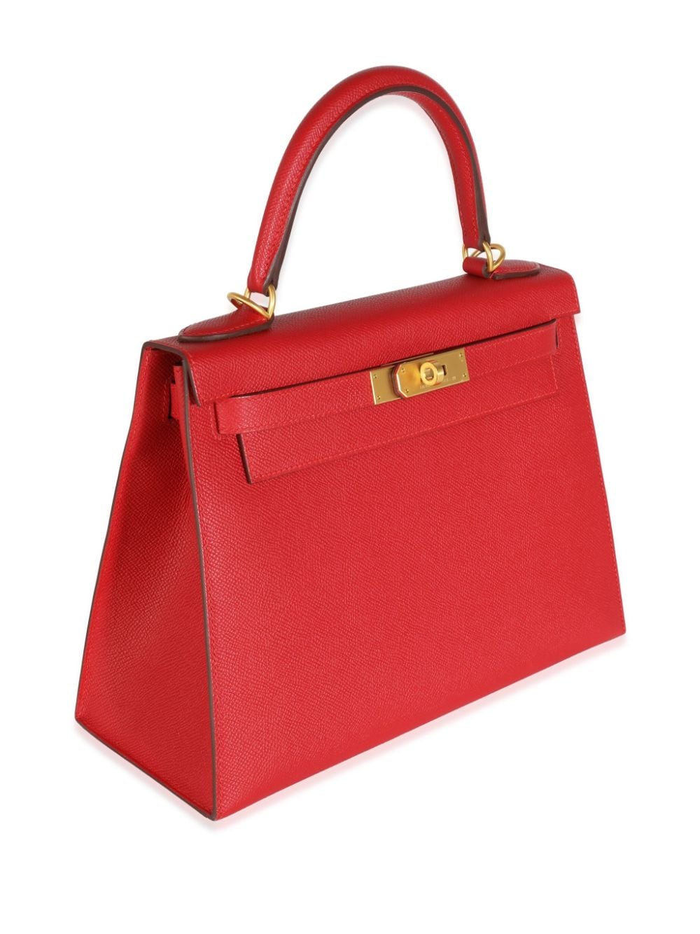 Pre-owned Hermes Kelly 28 Handbag In Red