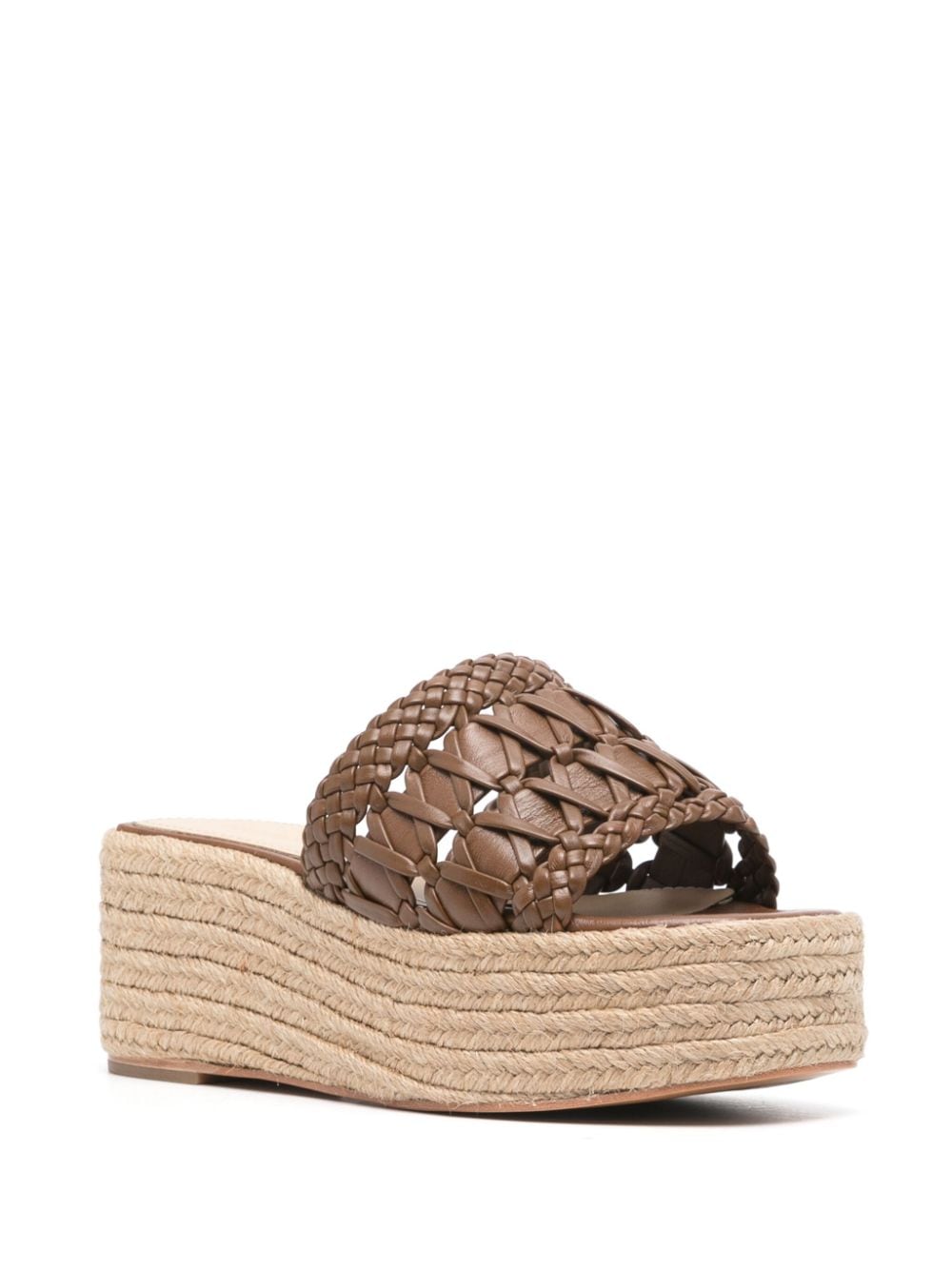 Shop Paloma Barceló 70mm Sana Platform Espadrilles In Brown