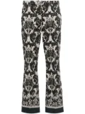 'S Max Mara Egeo geometric-print straight trousers - Neutrals