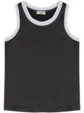 Herno sleeveless satin-finish top - Black