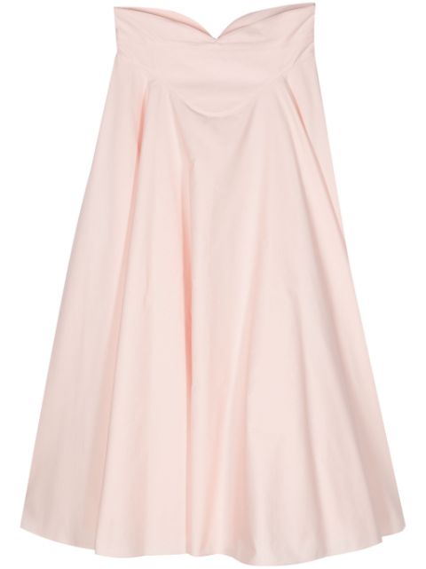 Alexander McQueen cotton flared midi skirt