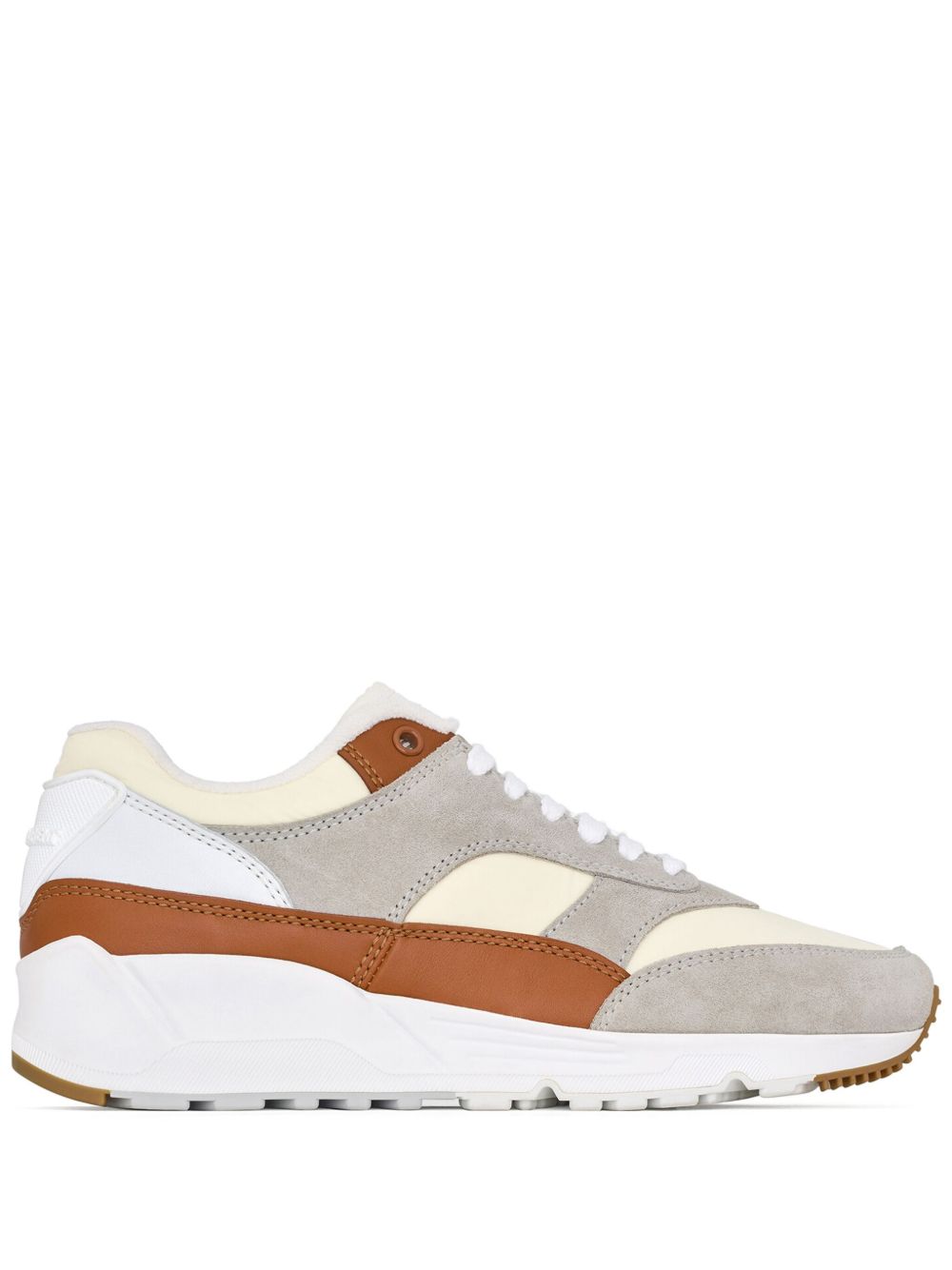 Shop Saint Laurent Bump Colour-blocked Sneakers In White