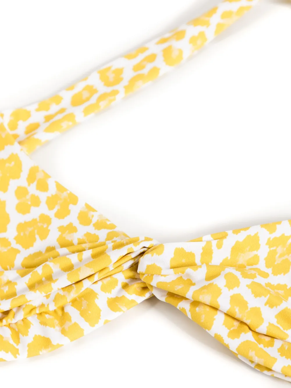 Fisico Bikinitop met luipaardprint Geel