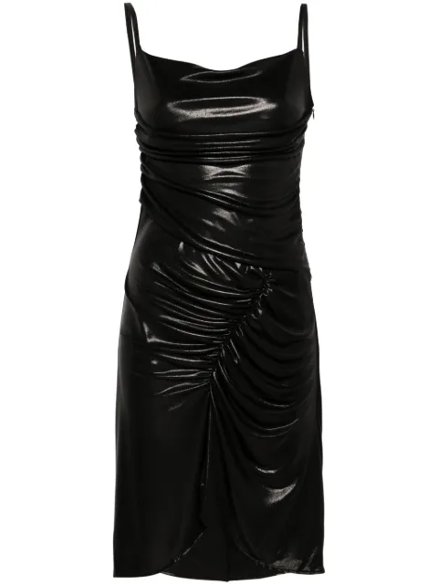 Marine Serre panelled draped minidress