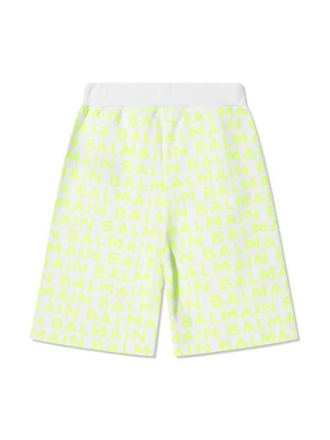 logo-print cotton shorts