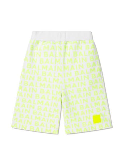 logo-print cotton shorts