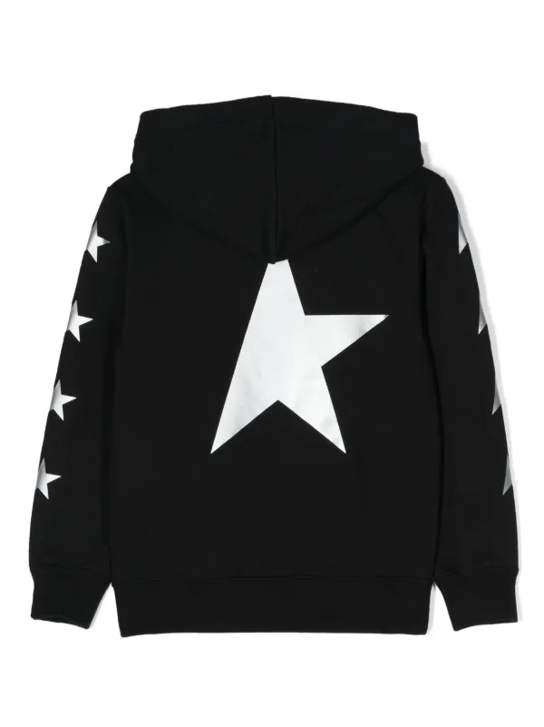 パーカー・フーディ Golden Goose REGULAR STAR HOODIE Golden Goose star-print Cotton Hoodie | Black | FARFETCH