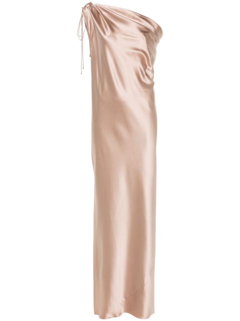 Max Mara one-shoulder silk dress Women