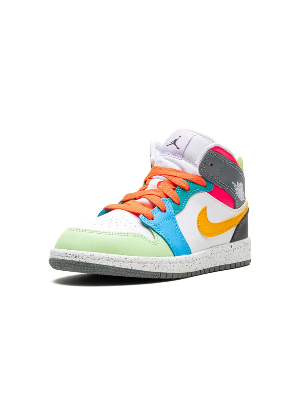 Jordan 1 Mid SE PS Multi Color Shoes White