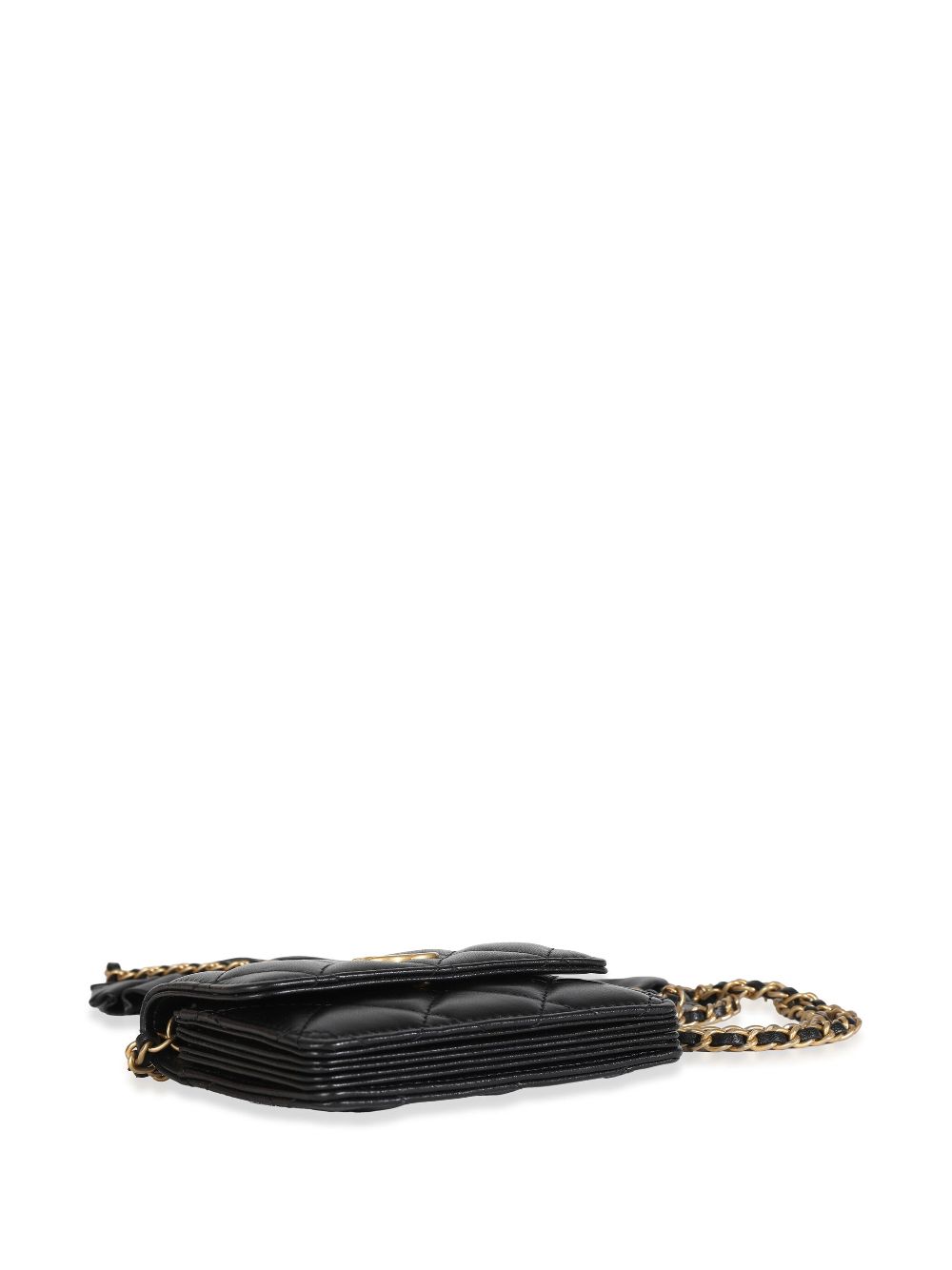 CHANEL 2020 diamond-quilted cardholder-on-chain Women