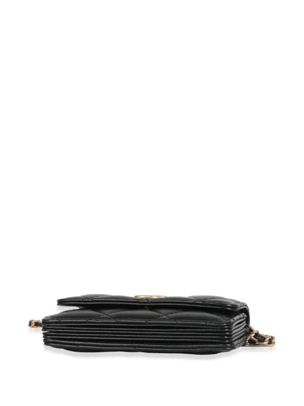 CHANEL Pre-Owned 2020 キルティング チェーンウォレット | ブラック